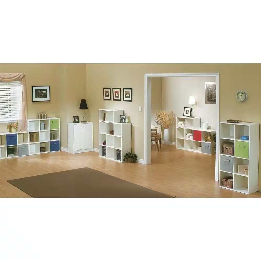 11 In. H X 10.5 In. W X 10.5 In. D Gray Fabric Cube Storage Bin