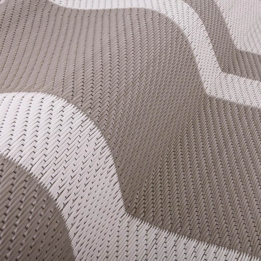 Outdoor Plastic Waterproof Rug 5'X 8' for Patio, Porch, Deck, Backyard, Balcony, Reversible, Geometric