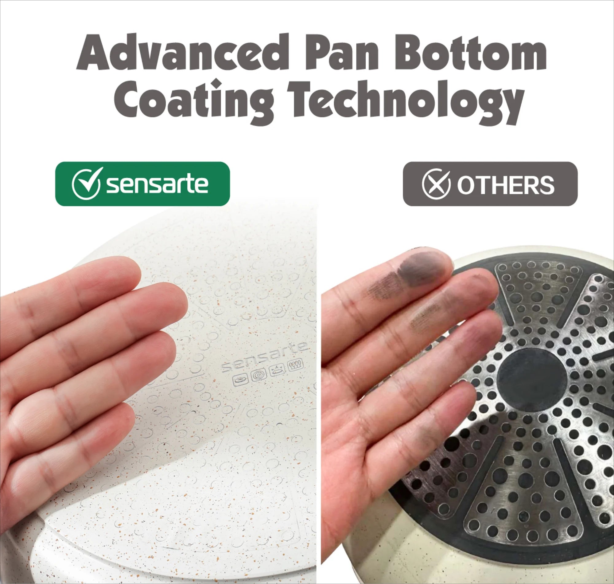 Nonstick Cookware Sets with Detachable Handles, 17Pcs Granite Pots and Pans Set, Induction Kitchen Cookware Sets Stackable White