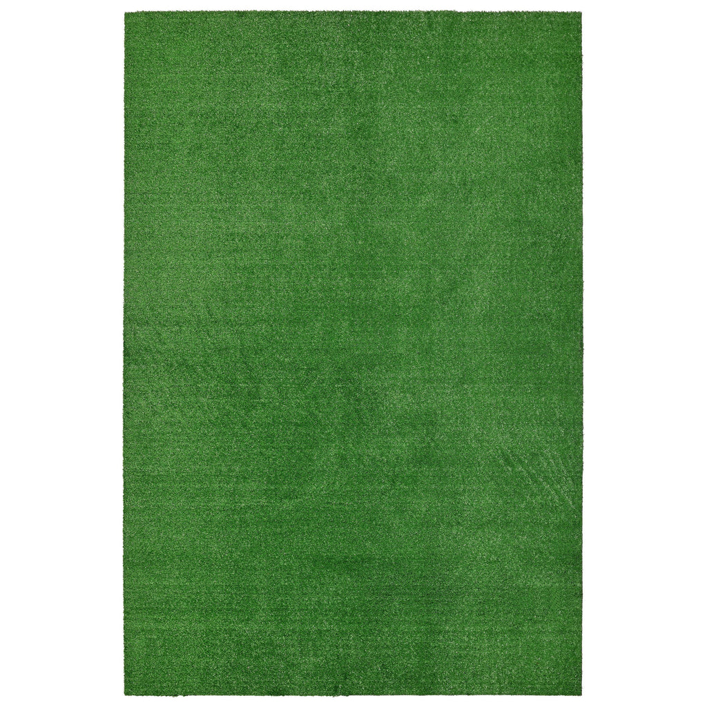 Garland Rug Artificial Grass Green Indoor/Outdoor Area Rug, 6' X 9'