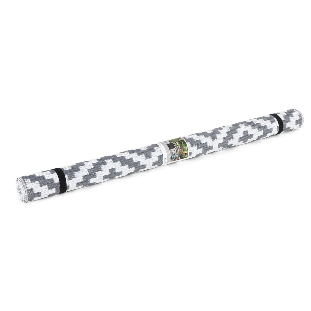 5'X 7' Reversible Mats, Plastic Straw Rug, Modern Area Rug, Large Floor Mat and Rug for Outdoor, RV, Patio, Backyard, Deck, Picnic, Beach, Trailer, Camping