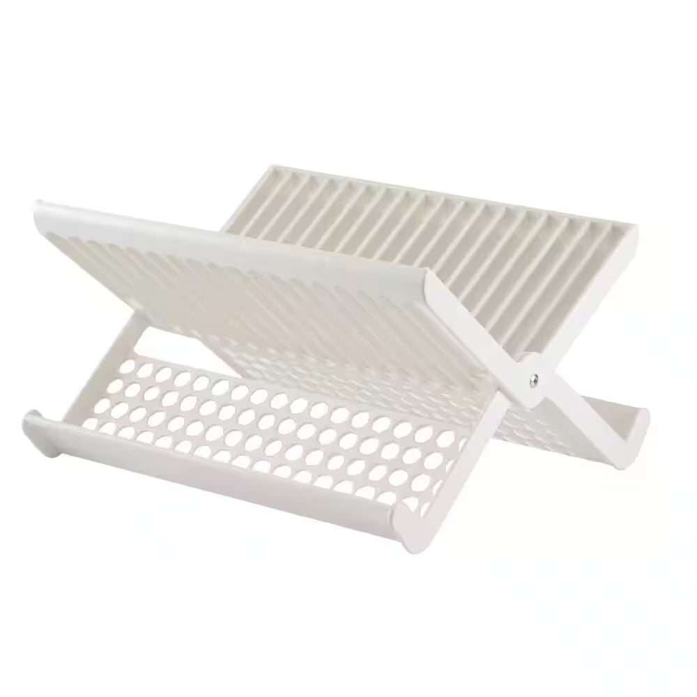 White Folding Dish Rack