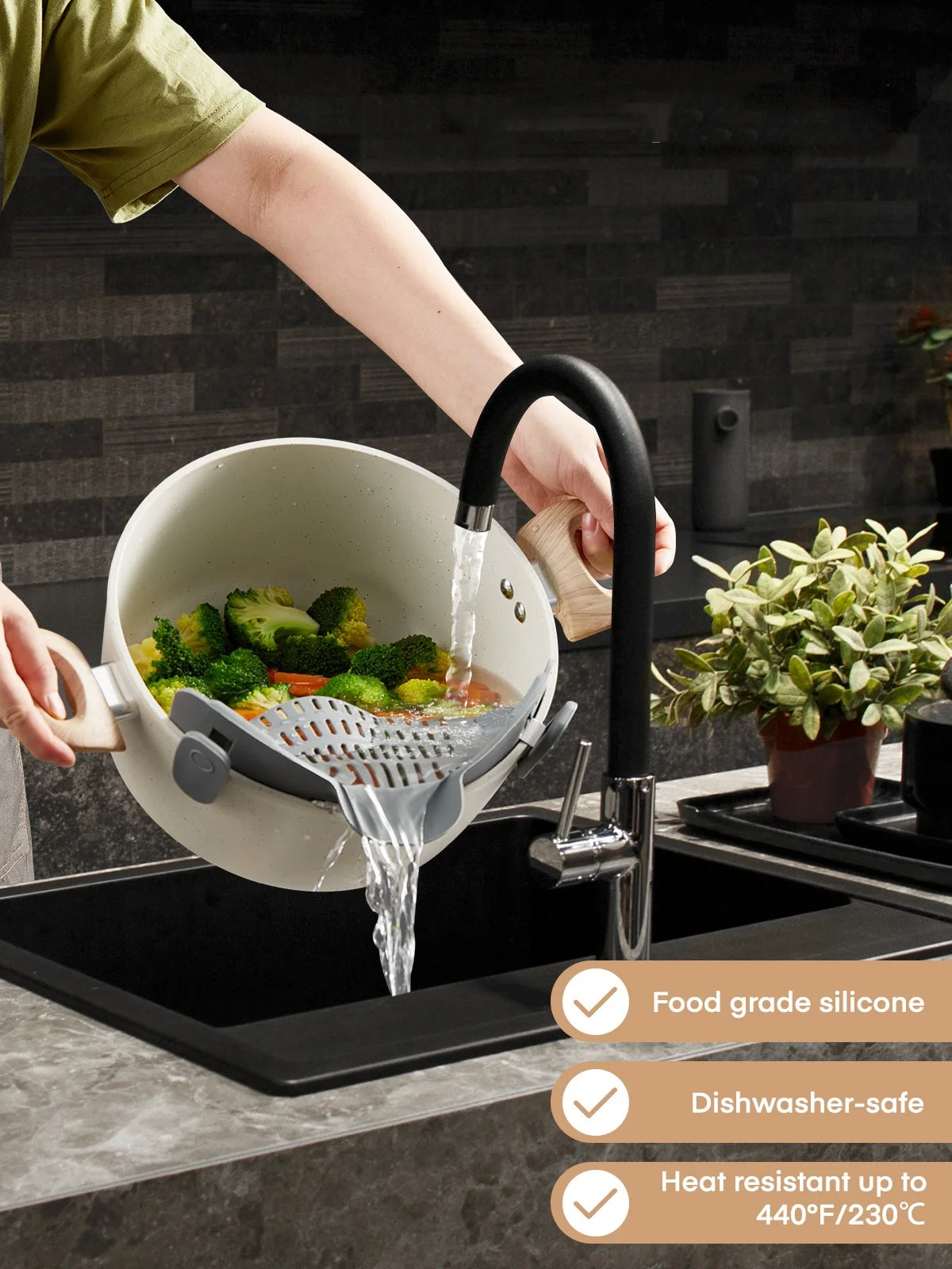 15-Piece Pots and Pans Set Non Stick, Induction Kitchen Cookware Sets, Aluminum, Beige